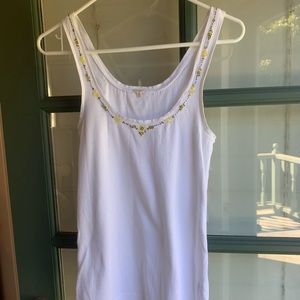 J. Crew Beaded Ribbed Tank